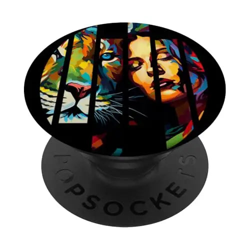 Wild Connection: Fragmented Vibrant Fusion PopSockets