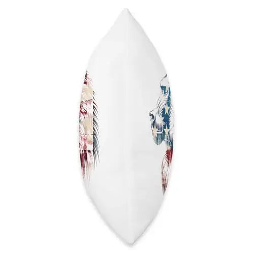 Wild Patriot: Celebrating Animal Patriotism Throw Pillow