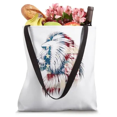 Wild Patriot: Celebrating Animal Patriotism Tote Bag Apparel