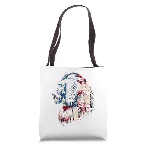 Wild Patriot: Celebrating Animal Patriotism Tote Bag Apparel