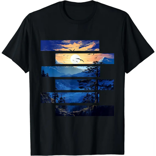 Wilderness Sunrise Majesty: Gliding Raptors at Dawn T-Shirt