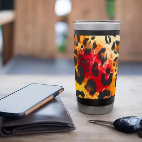 Wildfire Tapestry: Fusion of Nature and Art Stainless Steel