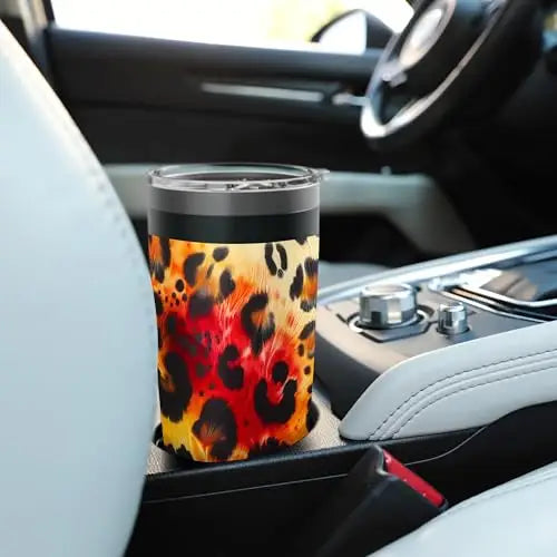 Wildfire Tapestry: Fusion of Nature and Art Stainless Steel