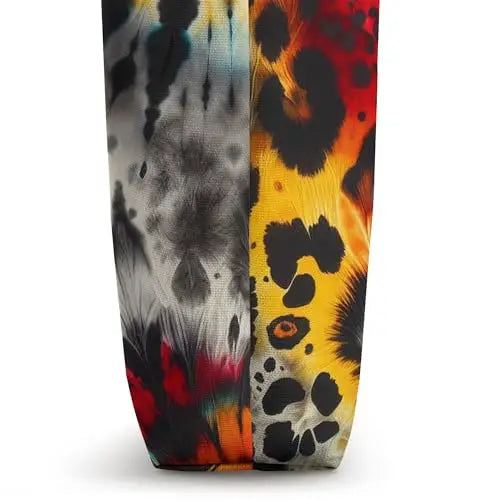 Wildfire Tapestry: Fusion of Nature and Art Tote Bag Apparel