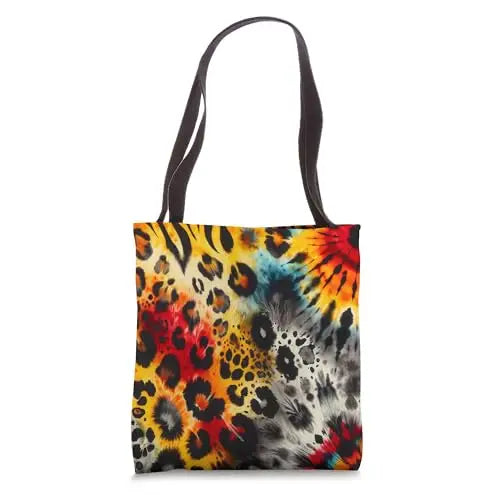 Wildfire Tapestry: Fusion of Nature and Art Tote Bag Apparel