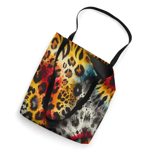 Wildfire Tapestry: Fusion of Nature and Art Tote Bag Apparel