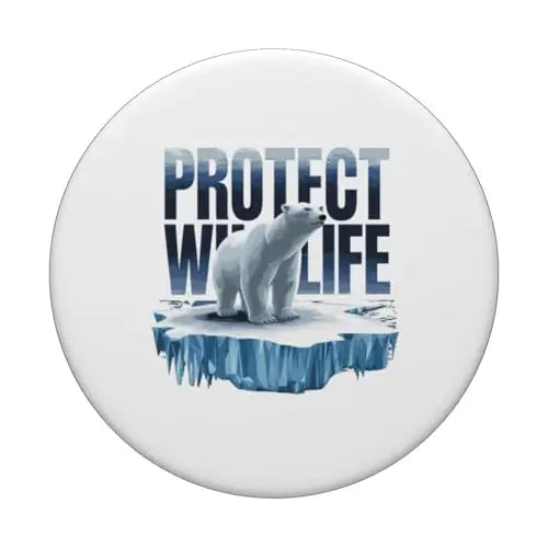 Wildlife Defender: Protecting Arctic Polar Bears PopSockets