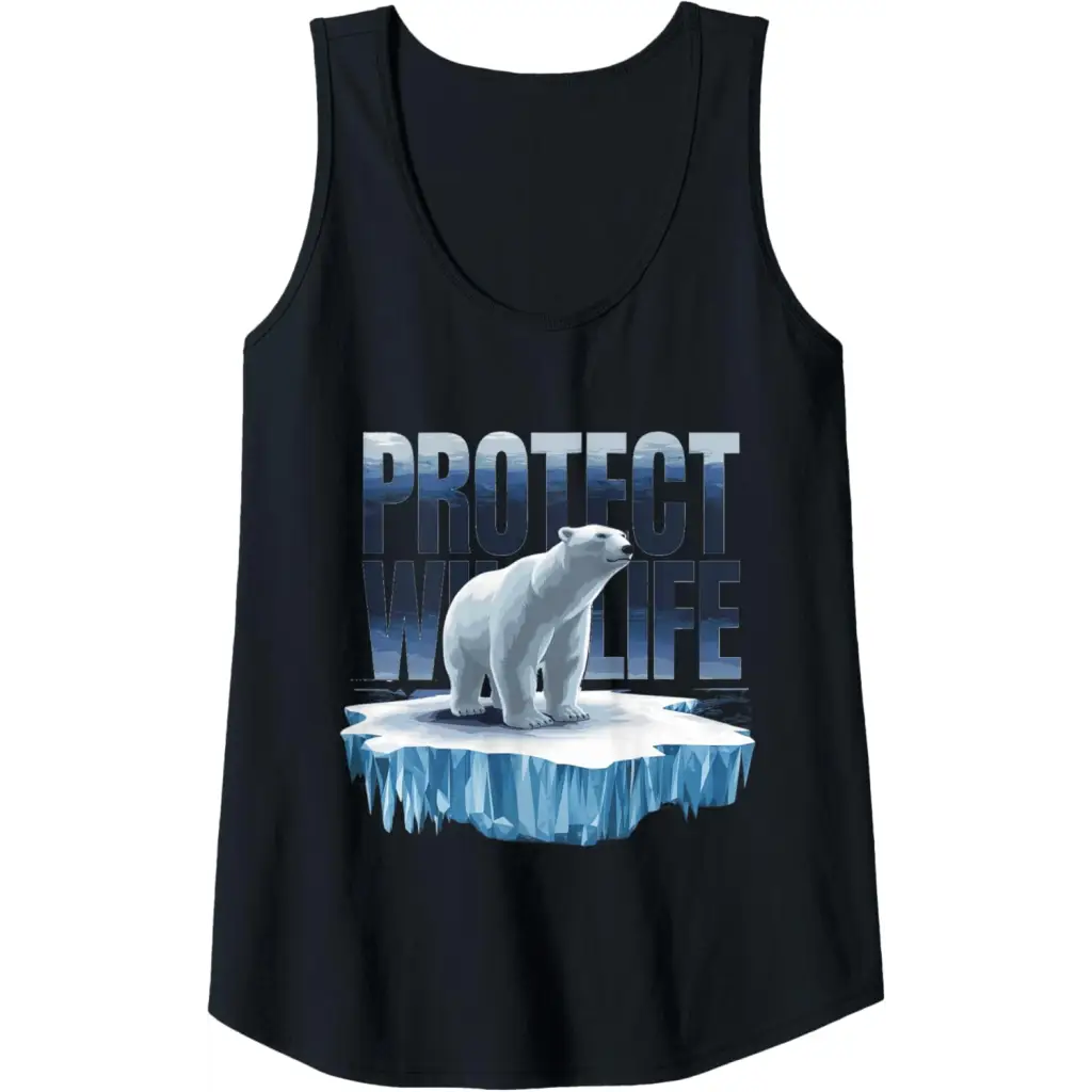 Wildlife Defender: Protecting Arctic Polar Bears Tank Top