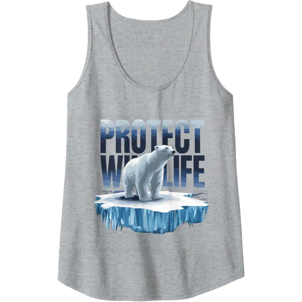 Wildlife Defender: Protecting Arctic Polar Bears Tank Top