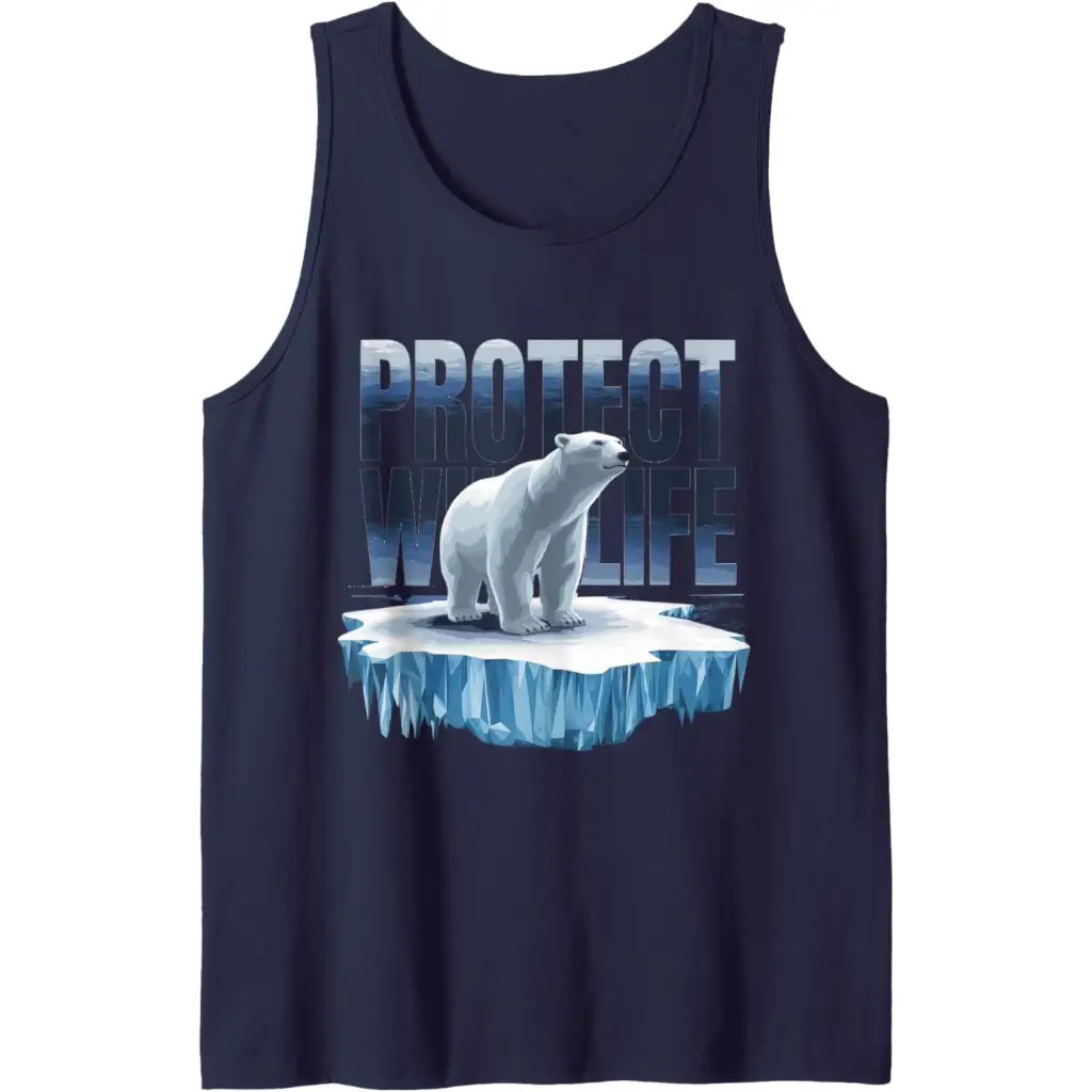 Wildlife Defender: Protecting Arctic Polar Bears Tank Top