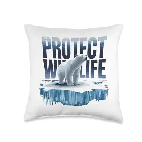 Wildlife Defender: Protecting Arctic Polar Bears Throw