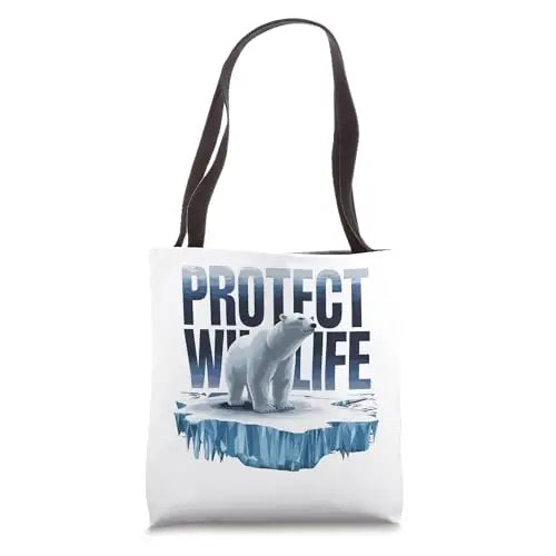 Wildlife Defender: Protecting Arctic Polar Bears Tote Bag