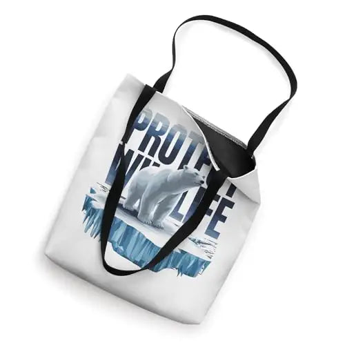 Wildlife Defender: Protecting Arctic Polar Bears Tote Bag