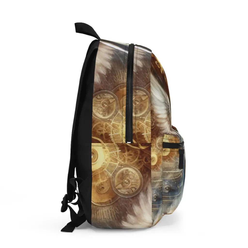 Winged Ascension in Mechanized Realm Backpack One size Bags