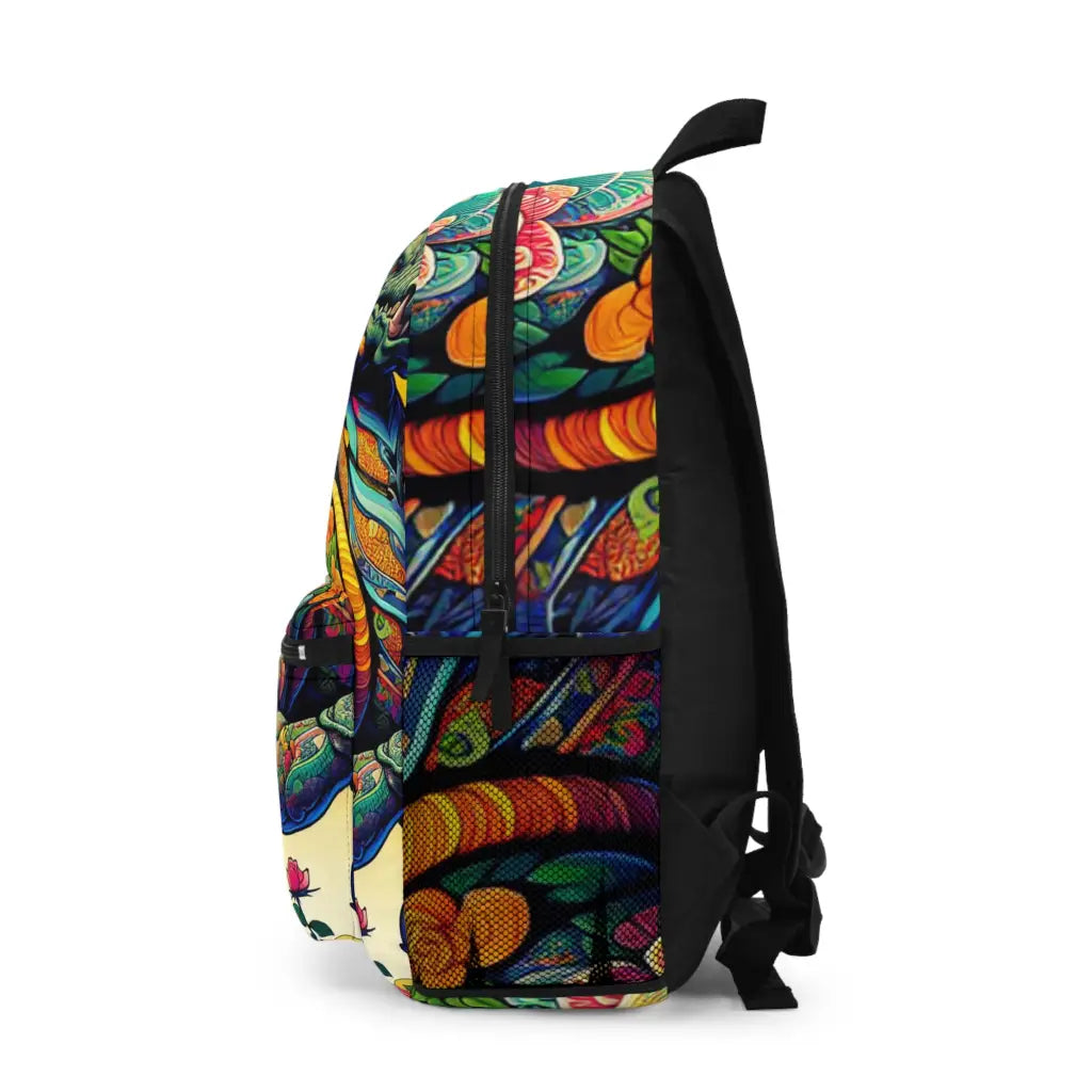 Winged Guardian in Blooming Splendor Backpack One size Bags
