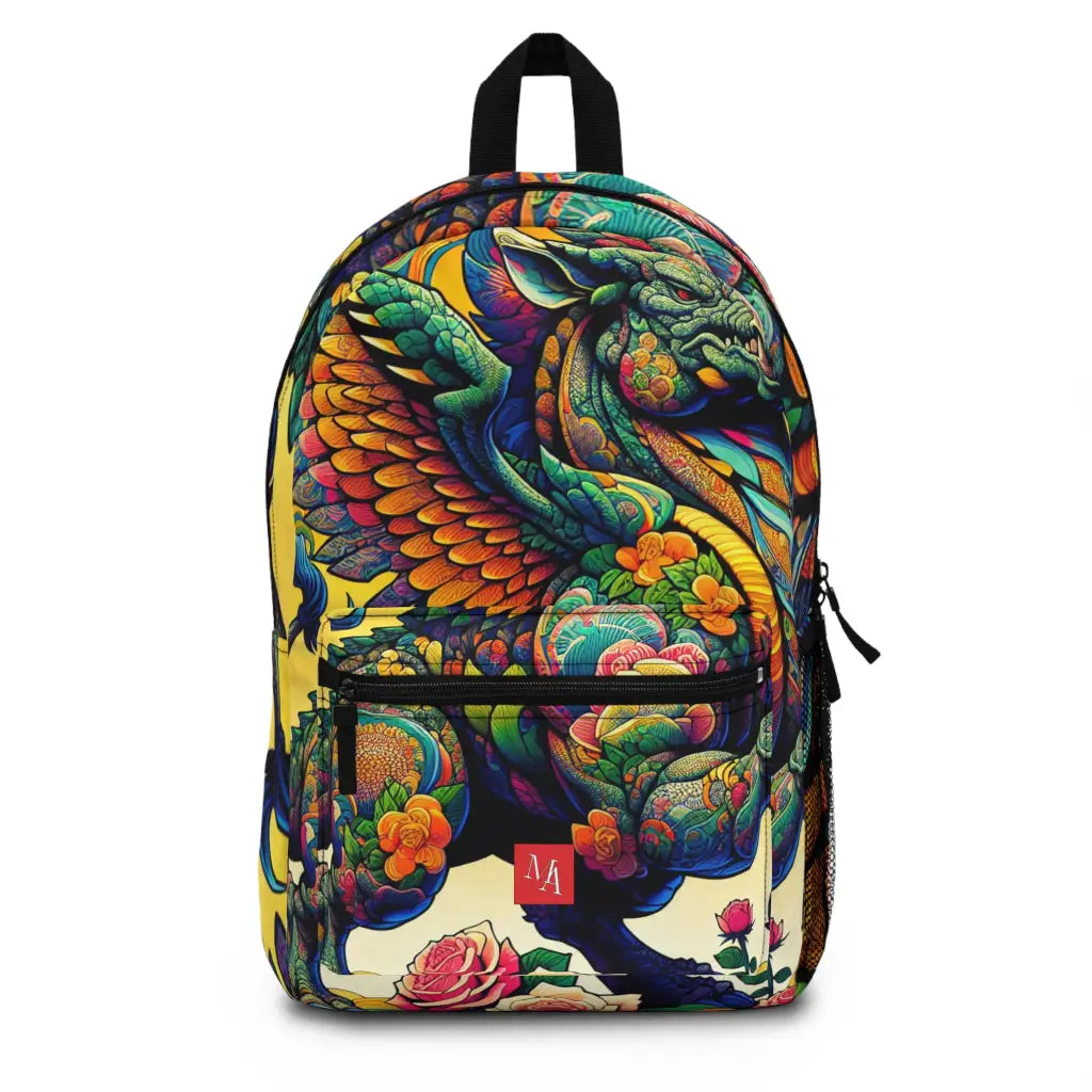 Winged Guardian in Blooming Splendor Backpack One size Bags