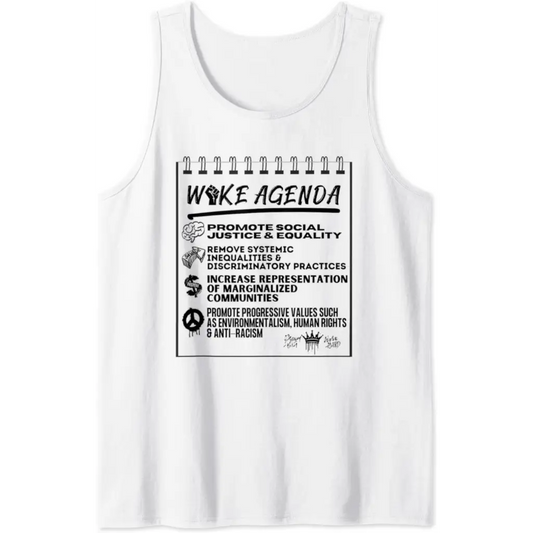 Woke Agenda: Civil Rights Social Issues Justice Tank Top