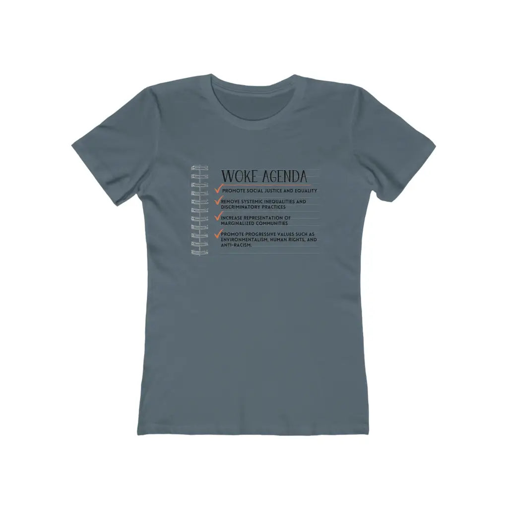 Woke Agenda Fitted Short Sleeve Tee - Solid Indigo / S