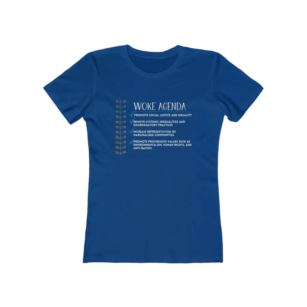 Woke Agenda Fitted Short Sleeve Tee - Solid Royal / S