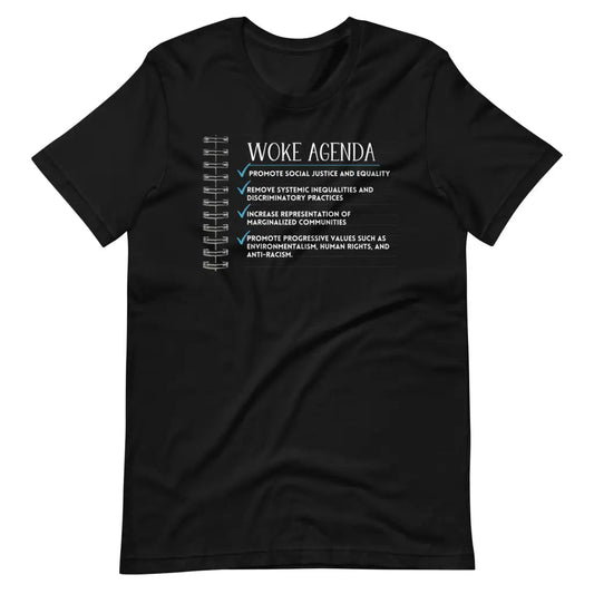 Woke Agenda Unisex t-shirt - Black / S - T-Shirt