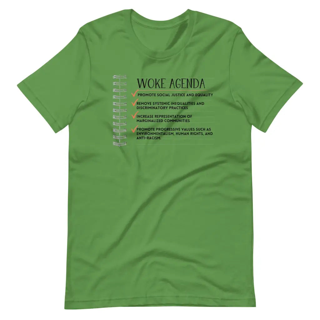 Woke Agenda Unisex t-shirt - Leaf / S - T-Shirt