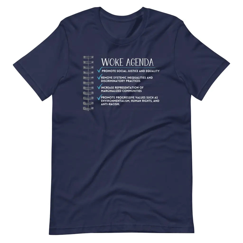 Woke Agenda Unisex t-shirt - Navy / S - T-Shirt