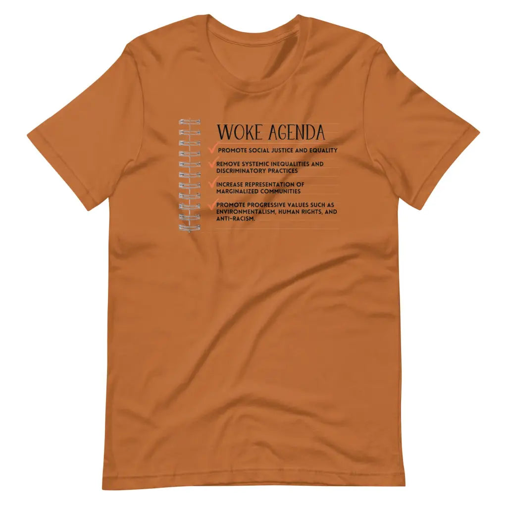 Woke Agenda Unisex t-shirt - Toast / S - T-Shirt