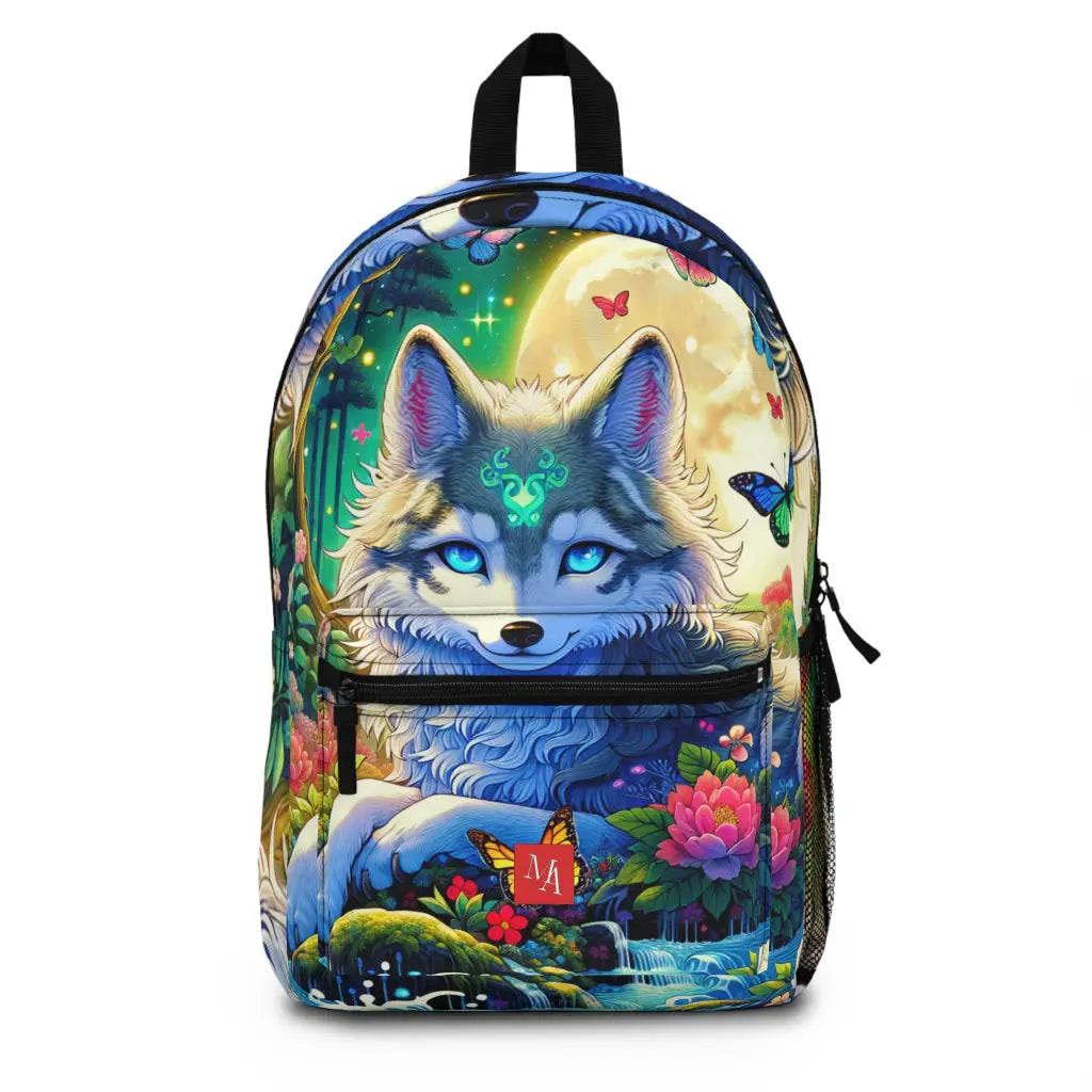Wolf in a Luminous Meadow Backpack One size Bags