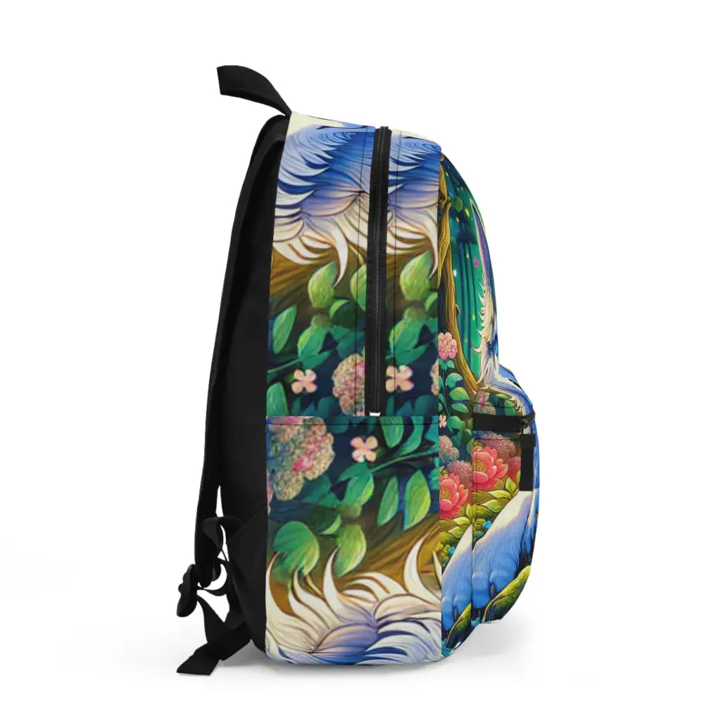 Wolf in a Luminous Meadow Backpack One size Bags