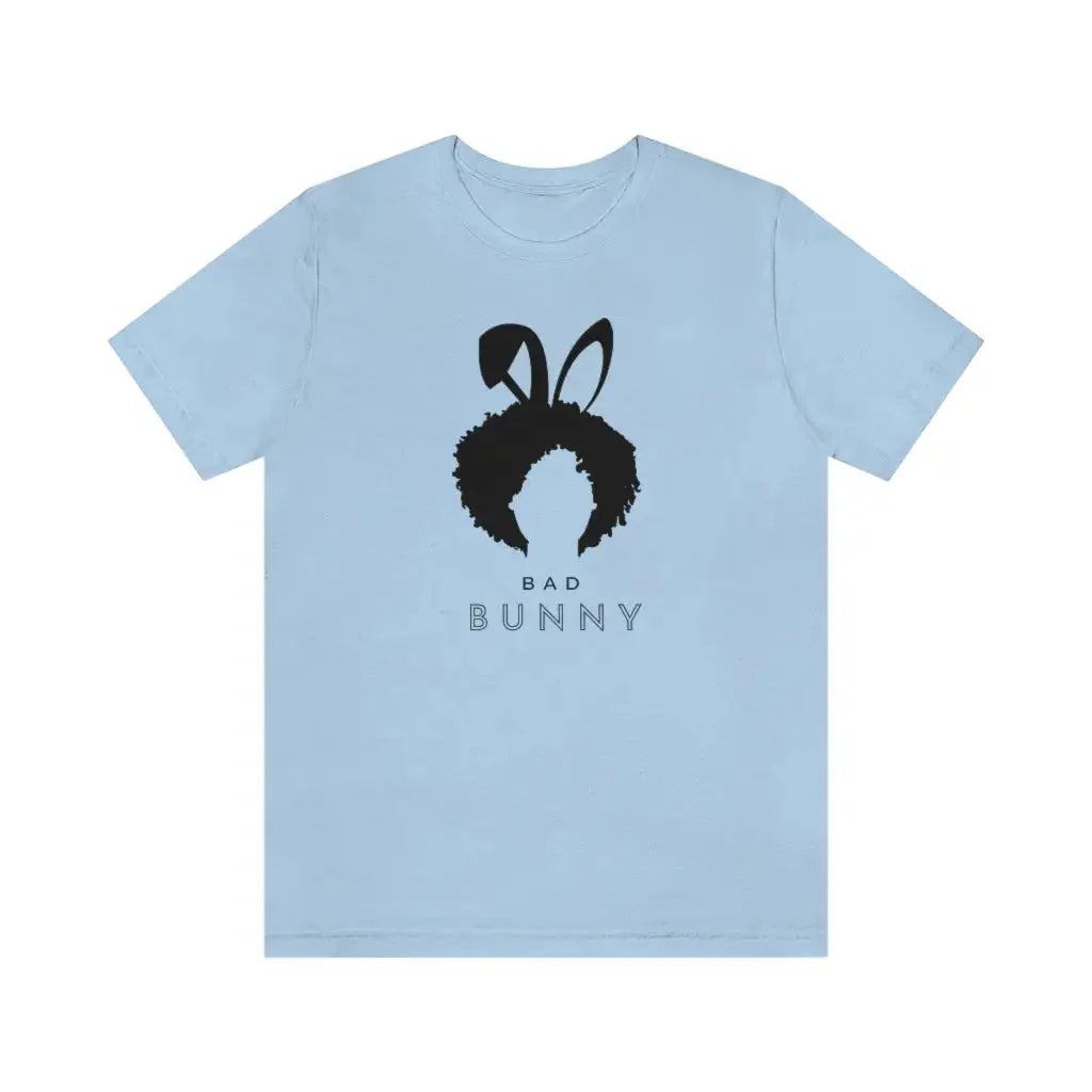 Women’s Afro Bad Bunny Jersey Short Sleeve Tee #1 - Baby