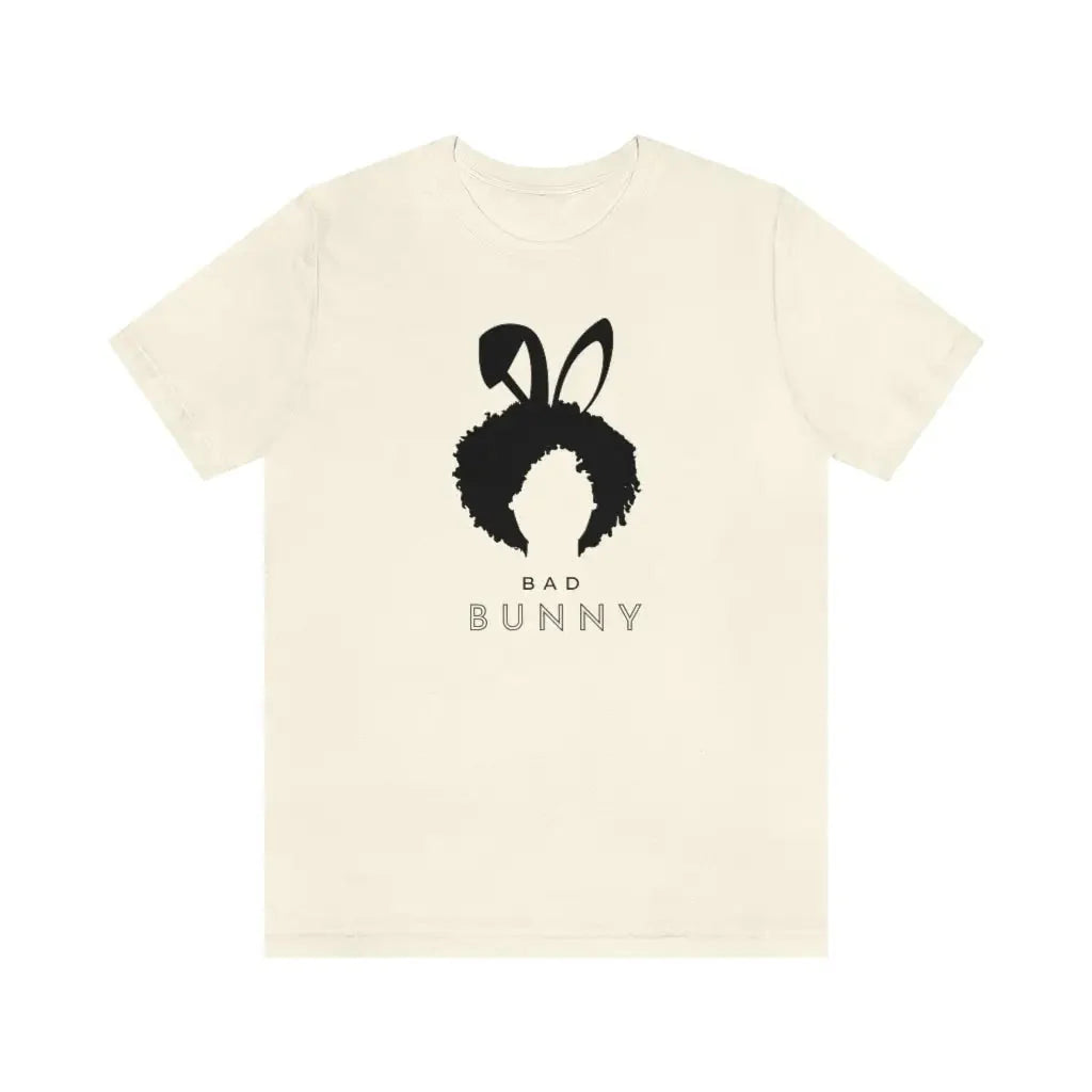 Women’s Afro Bad Bunny Jersey Short Sleeve Tee #1