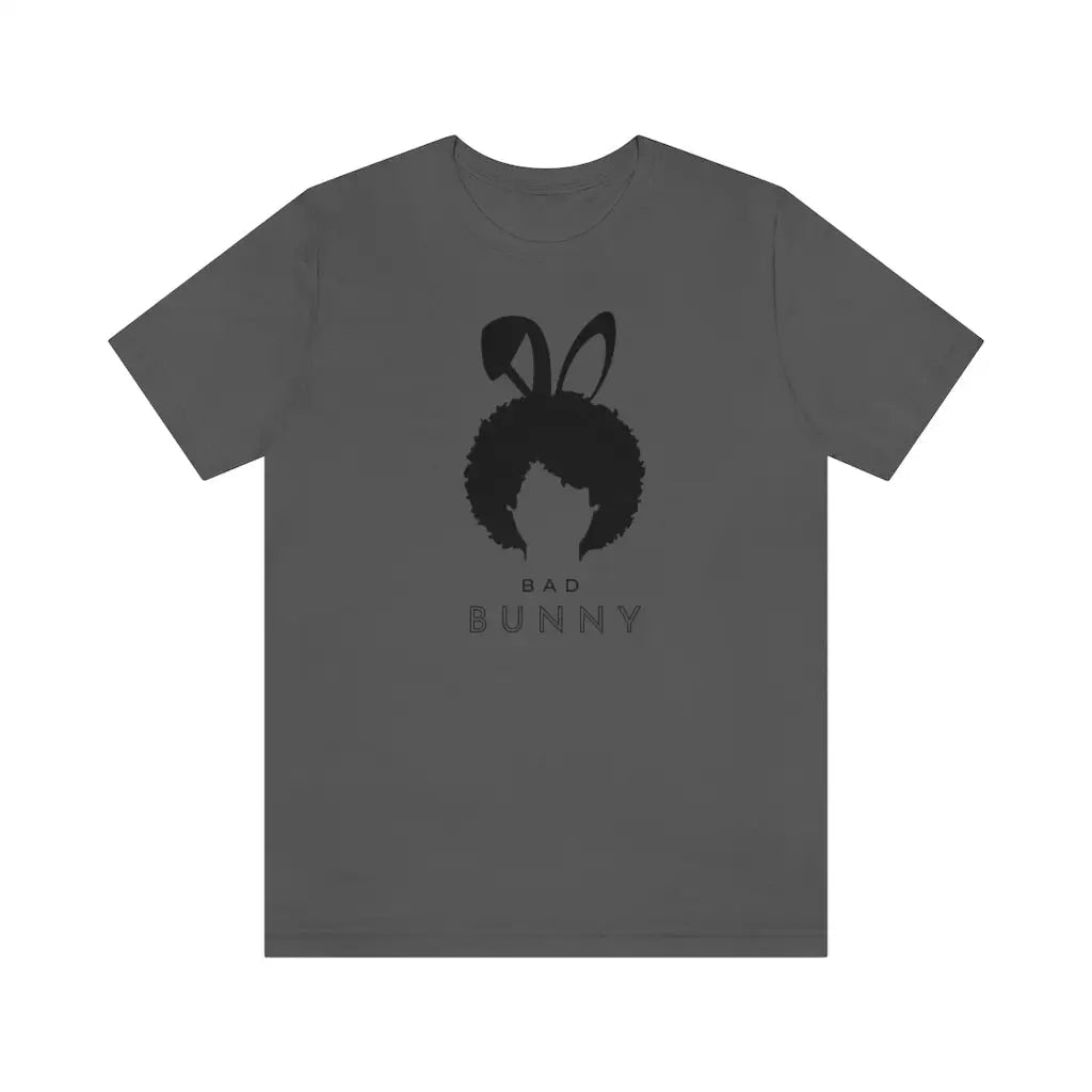 Women’s Afro Bad Bunny Short Sleeve Tee #2 - Asphalt / XS