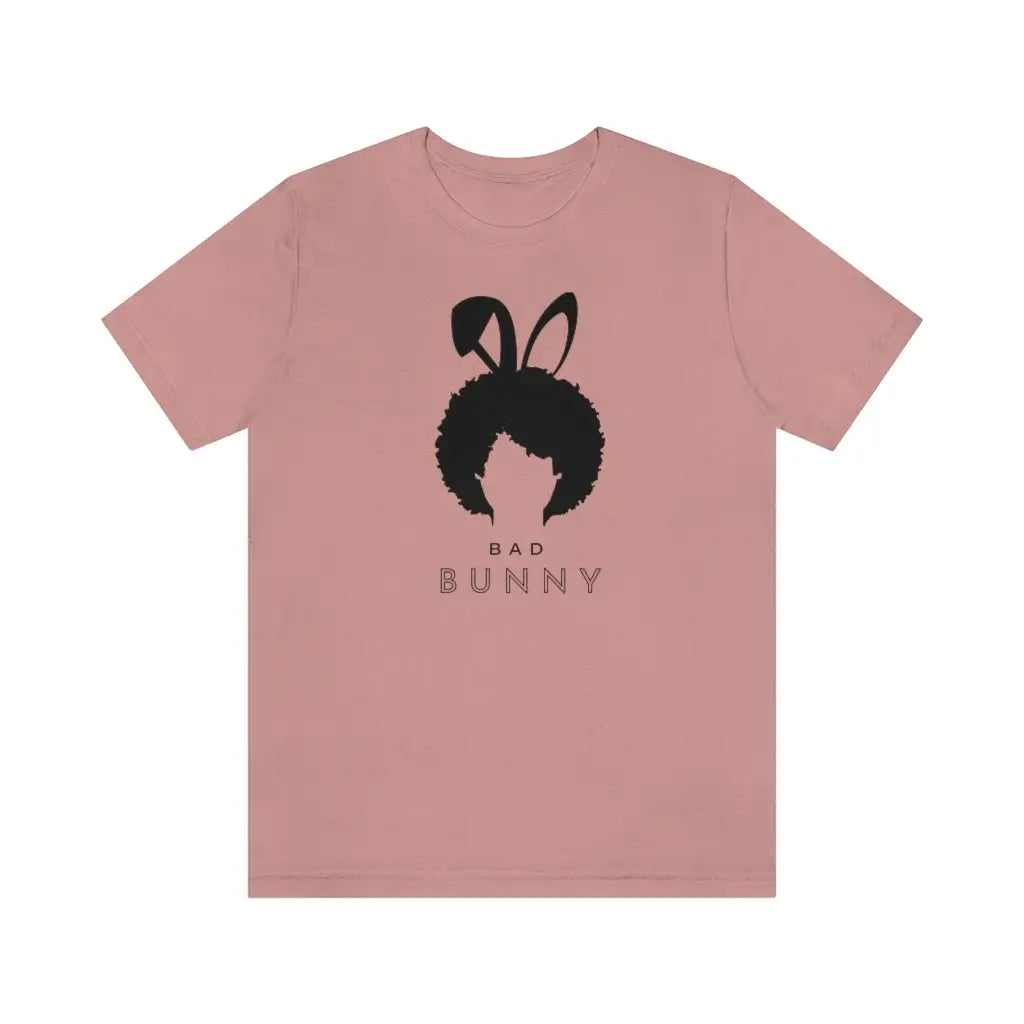 Women’s Afro Bad Bunny Short Sleeve Tee #2 - Mauve / XS