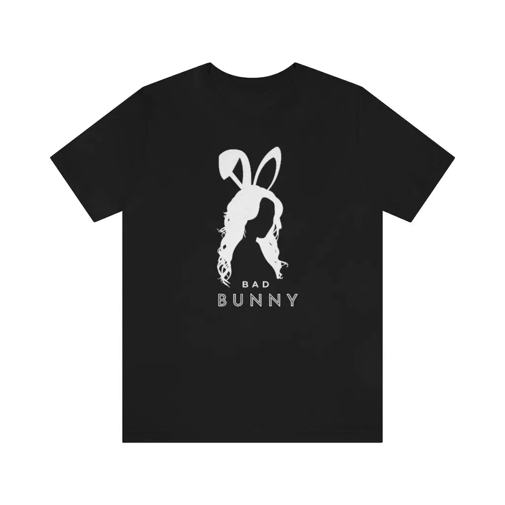 Women’s Bad Bunny Jersey Short Sleeve Tee #1 - Black / XS