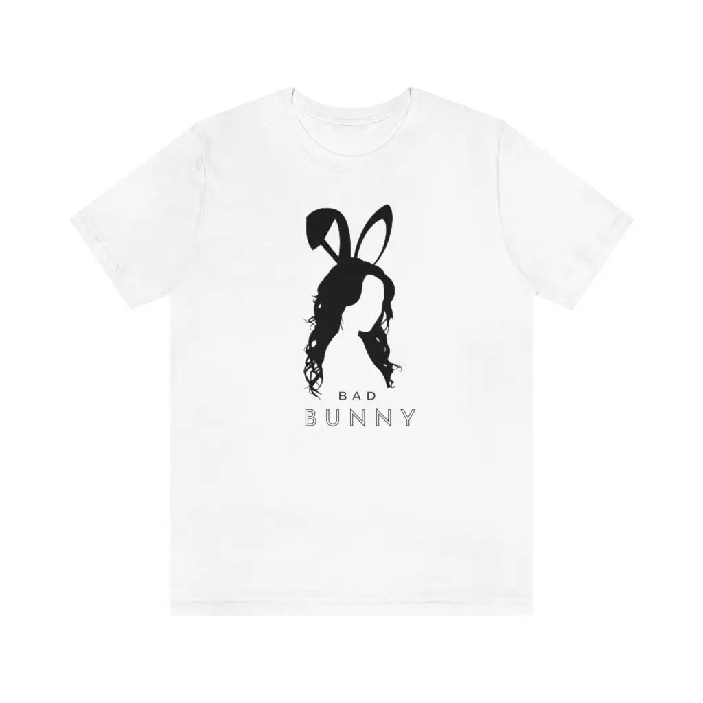 Women’s Bad Bunny Jersey Short Sleeve Tee #1 - White / XS