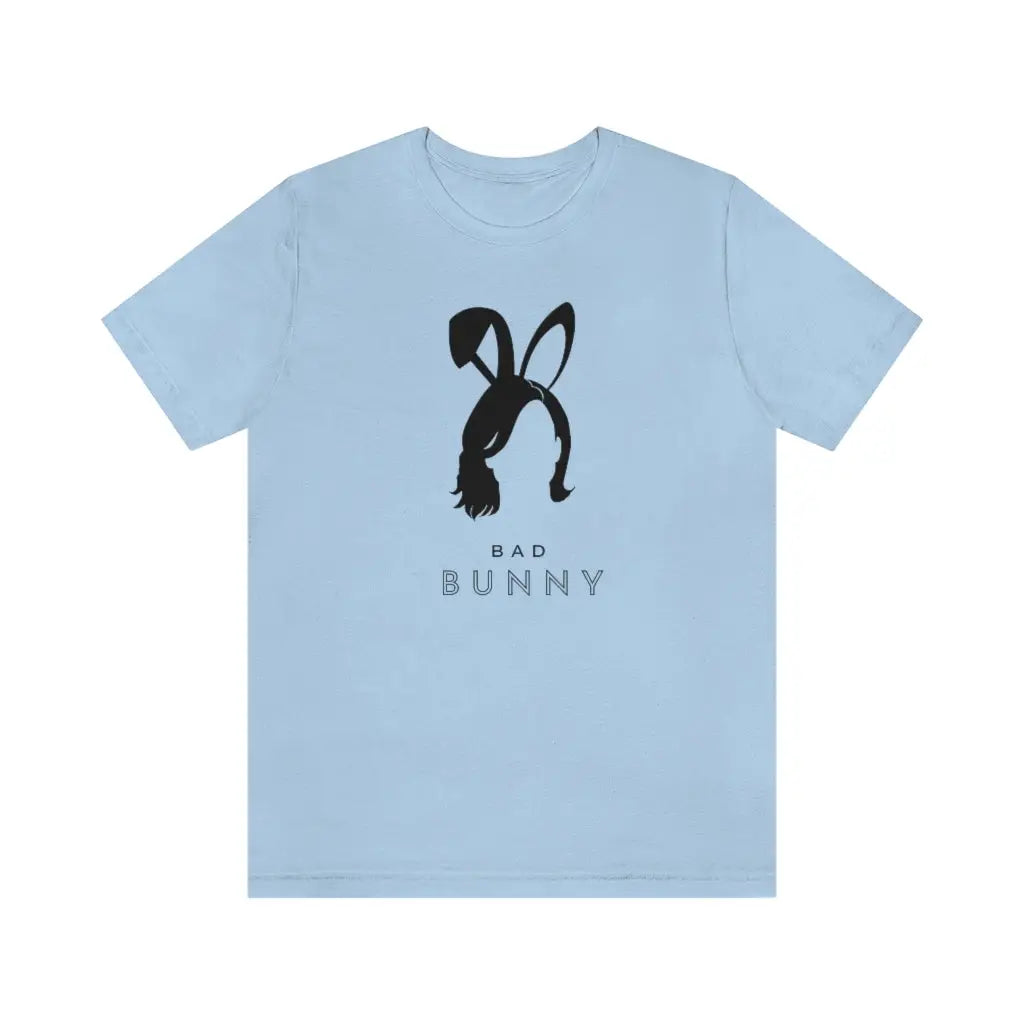 Women’s Bad Bunny Jersey Short Sleeve Tee #2 - Baby Blue