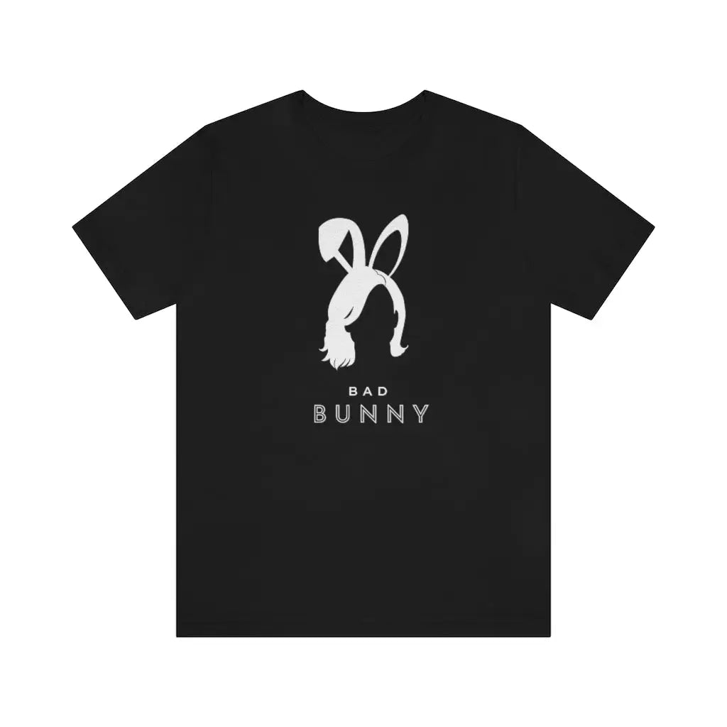 Women’s Bad Bunny Jersey Short Sleeve Tee #2 - Black / XS