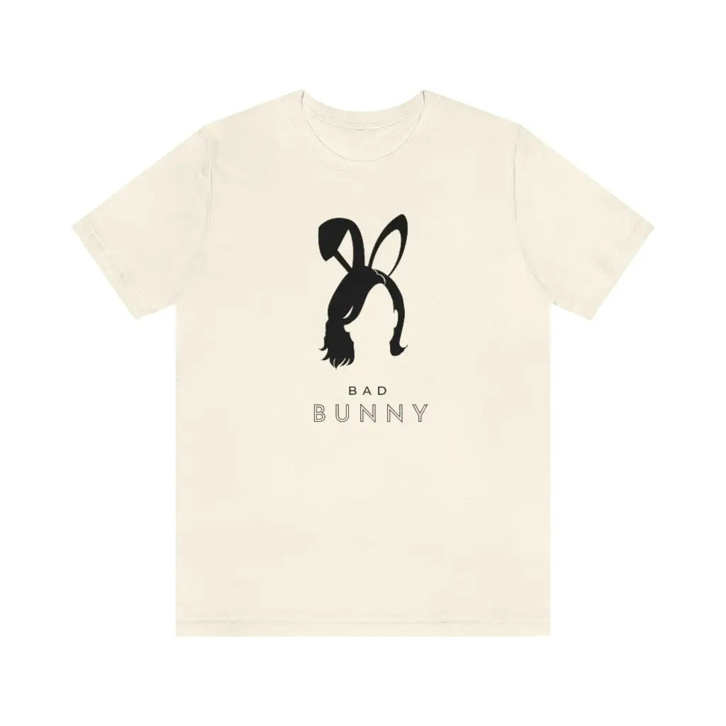 Women’s Bad Bunny Jersey Short Sleeve Tee #2 - Natural