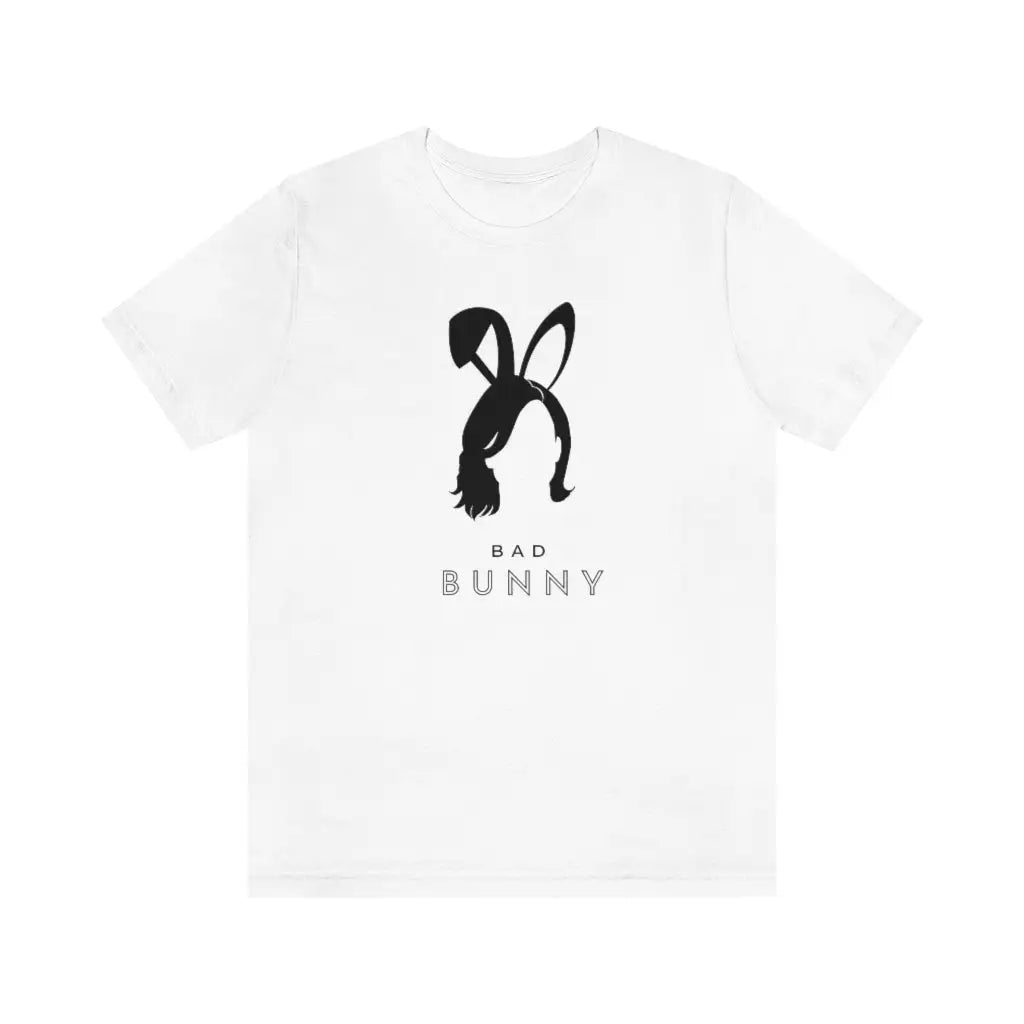 Women’s Bad Bunny Jersey Short Sleeve Tee #2 - White / L