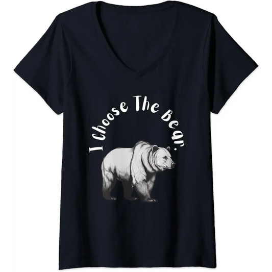 Womens Bear vs. Man: I’m Choosing the V-Neck T-Shirt