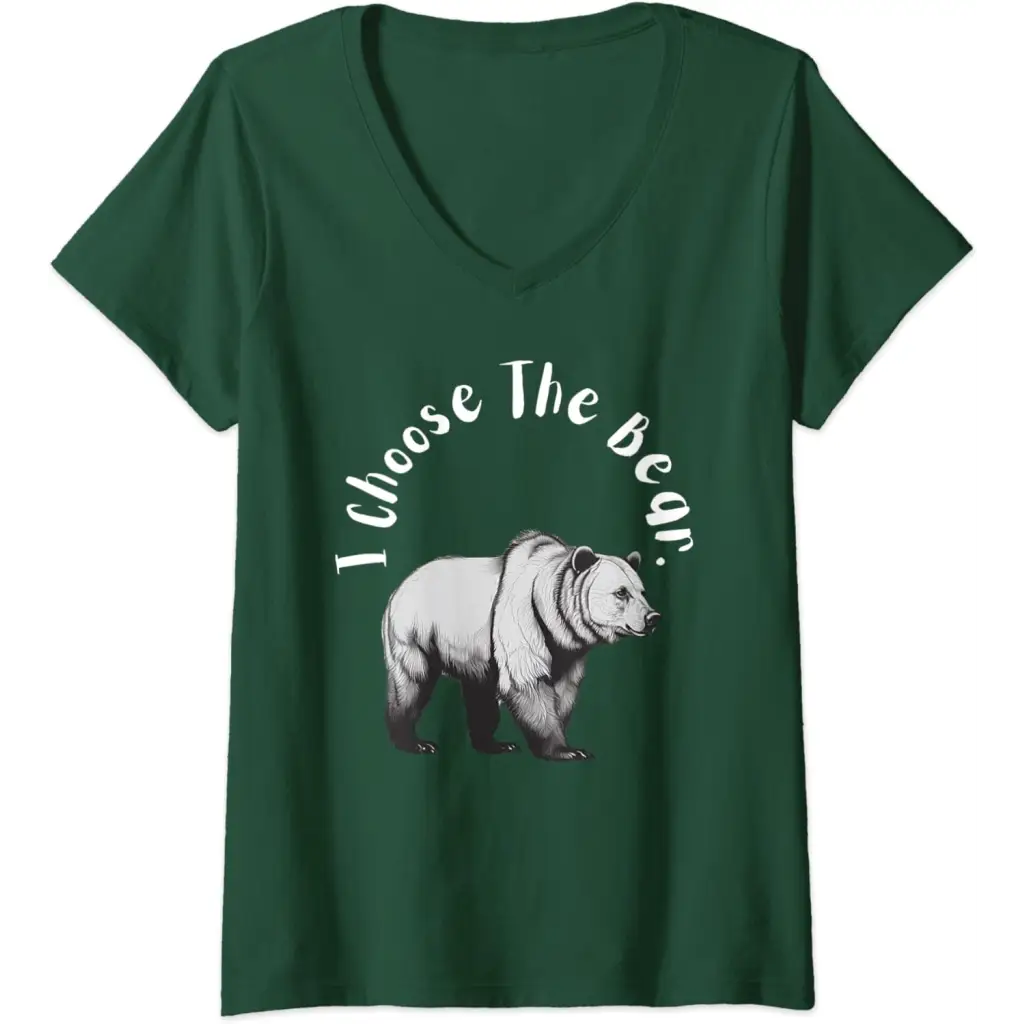 Womens Bear vs. Man: I’m Choosing the V-Neck T-Shirt