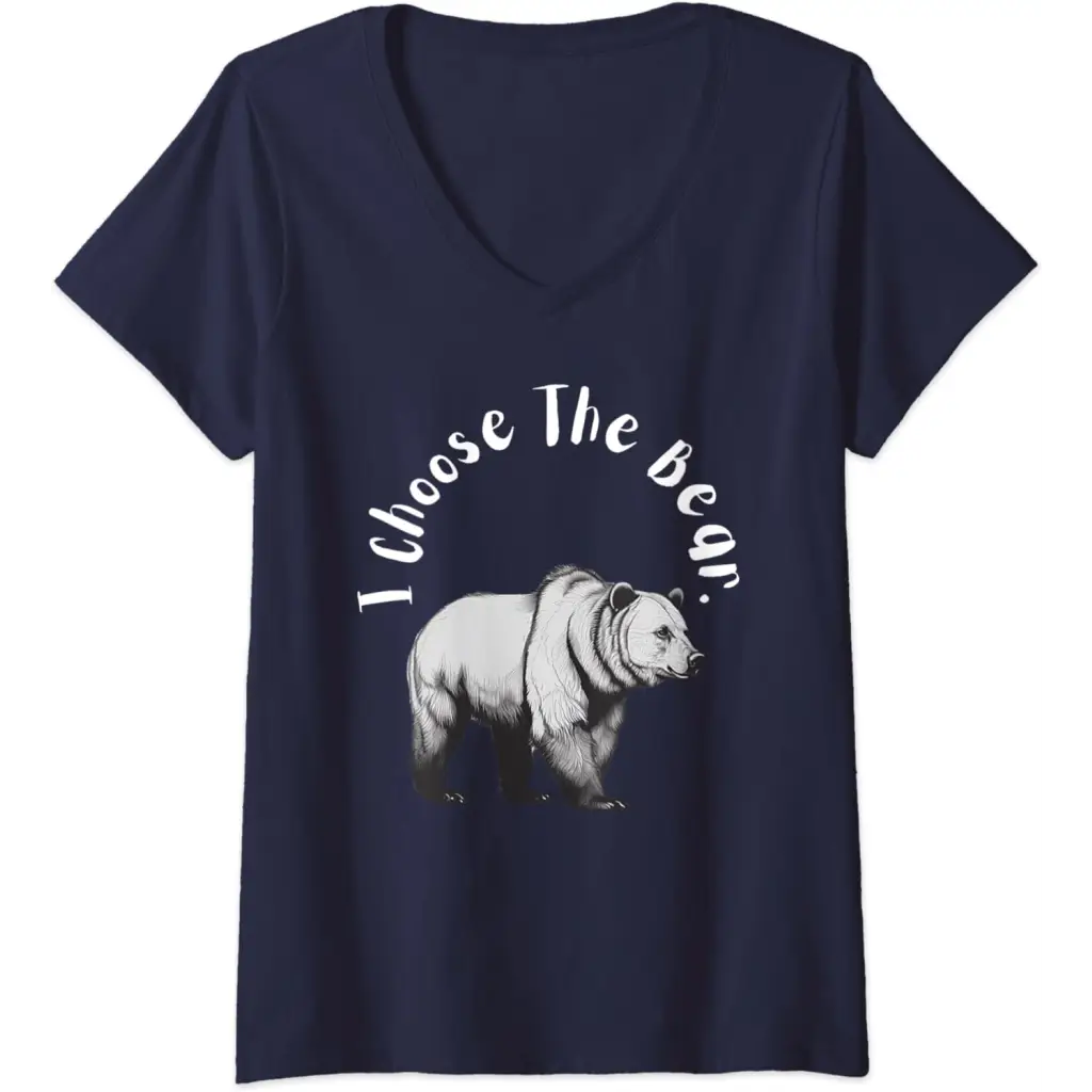 Womens Bear vs. Man: I’m Choosing the V-Neck T-Shirt