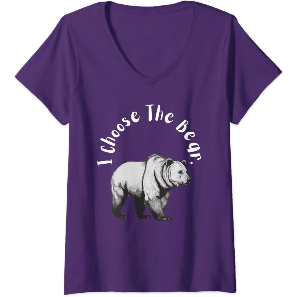 Womens Bear vs. Man: I’m Choosing the V-Neck T-Shirt