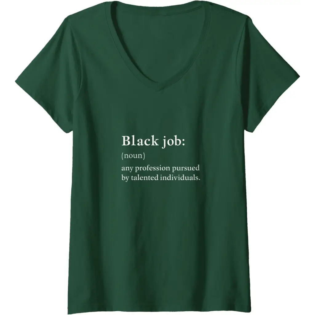 Womens Black Job Definition: Politics professionals V-Neck