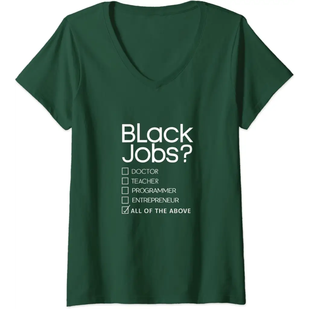 Womens Black Job Definition: Politics professionals V-Neck