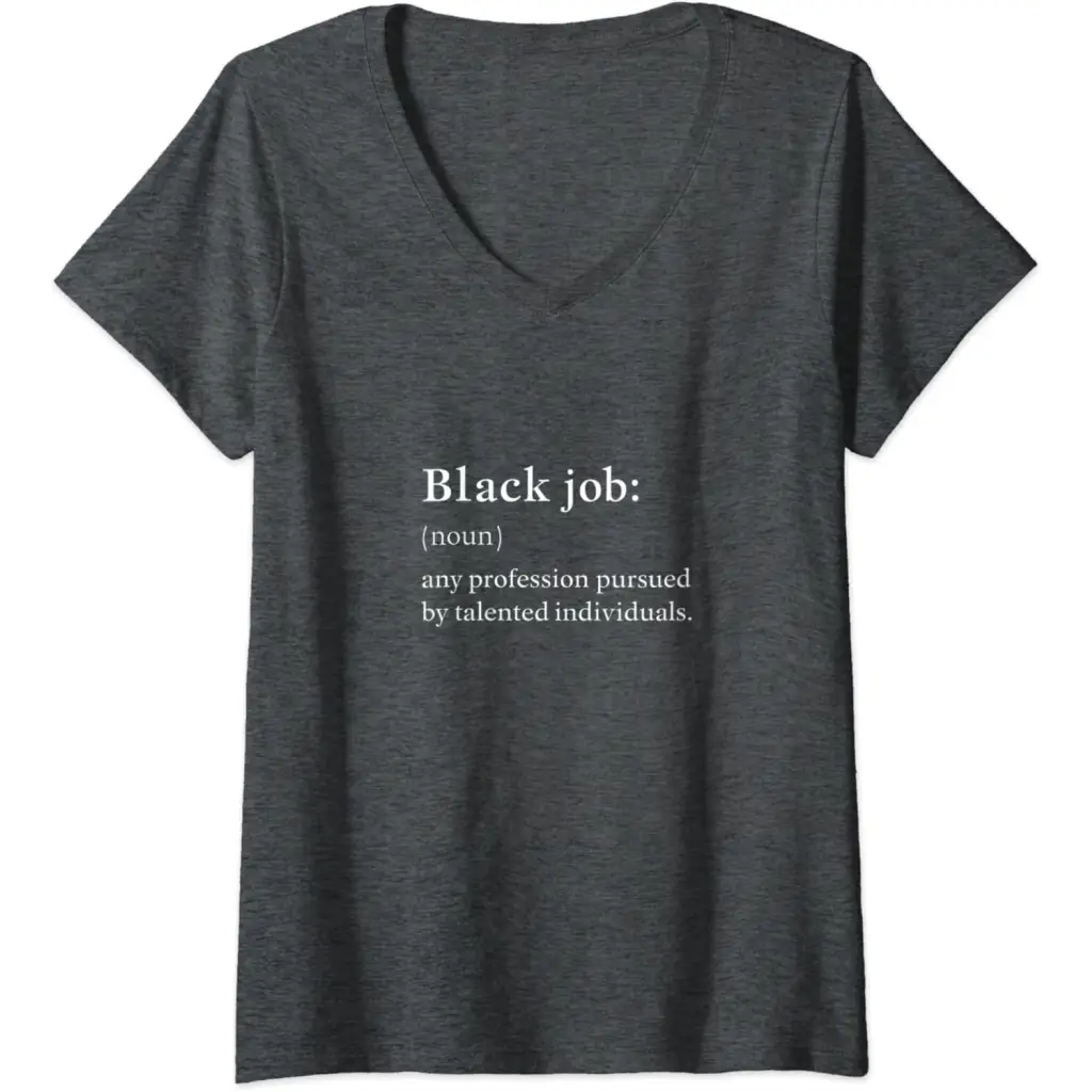 Womens Black Job Definition: Politics professionals V-Neck