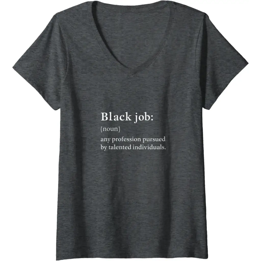 Womens Black Job Definition: Politics professionals V-Neck