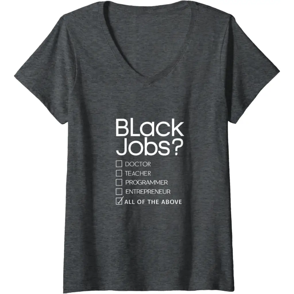 Womens Black Job Definition: Politics professionals V-Neck