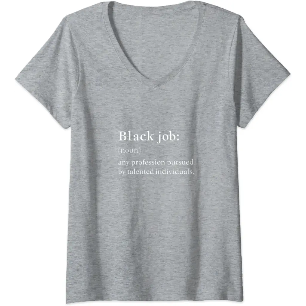 Womens Black Job Definition: Politics professionals V-Neck