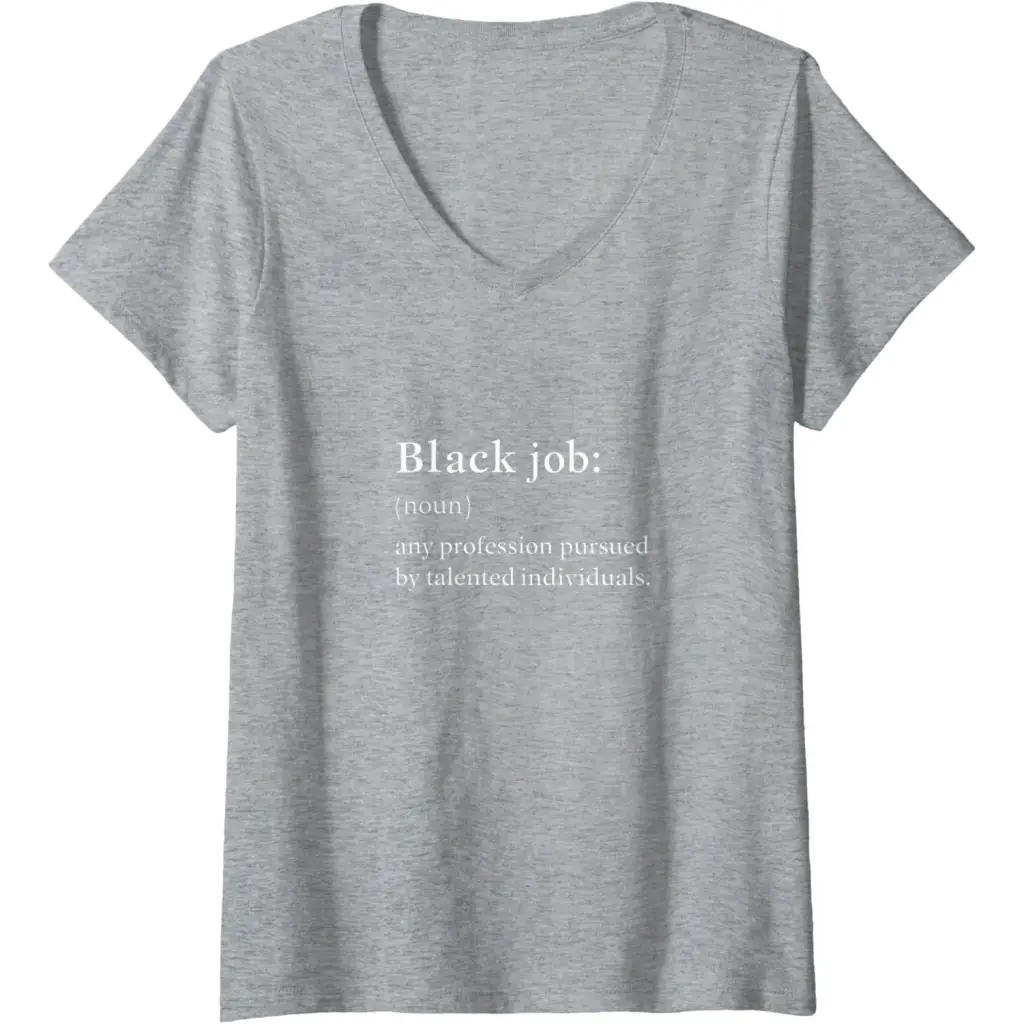 Womens Black Job Definition: Politics professionals V-Neck